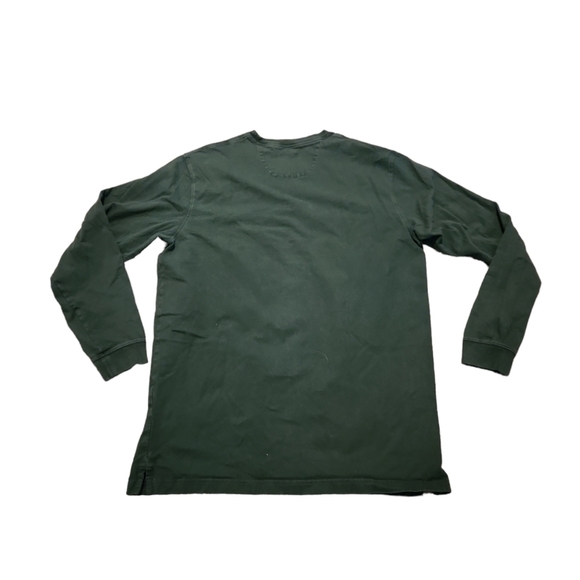 Duluth Trading Co Long Sleeve Trim Fit Green Tee - Picture 3 of 4